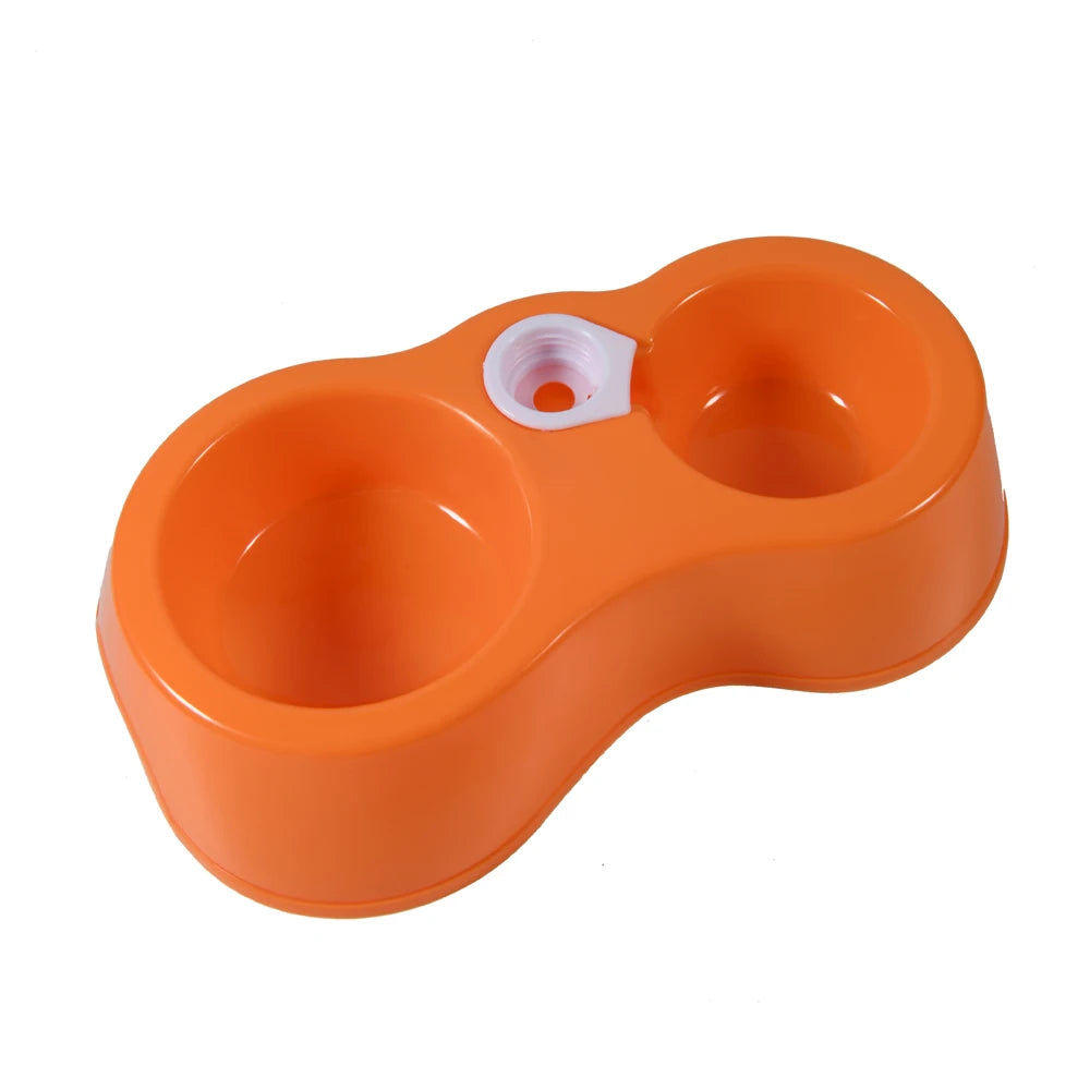 Dual Port Dog Automatic Water Dispenser Feeder Utensils Bowl Cat Drinking Fountain Food Dish Pet Bowl Cats Pet Feeder