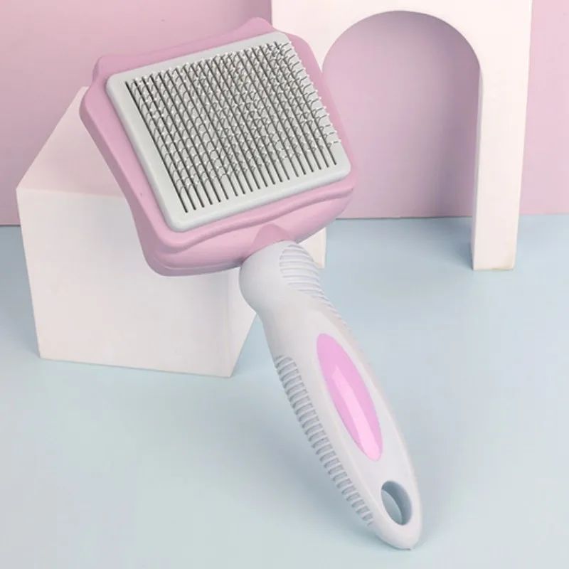 Dog Brush Automatic Pet Hair Remover Self-cleaning Cat Brush Massage Comb For Large Dogs Grooming Hair Knot Opening Pet Products
