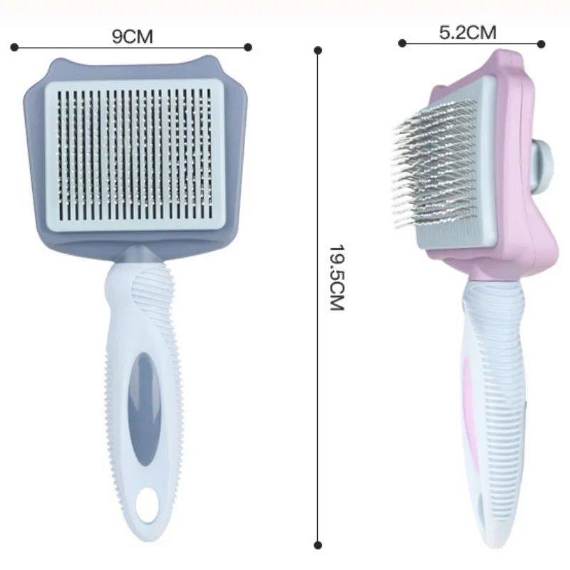 Dog Brush Automatic Pet Hair Remover Self-cleaning Cat Brush Massage Comb For Large Dogs Grooming Hair Knot Opening Pet Products