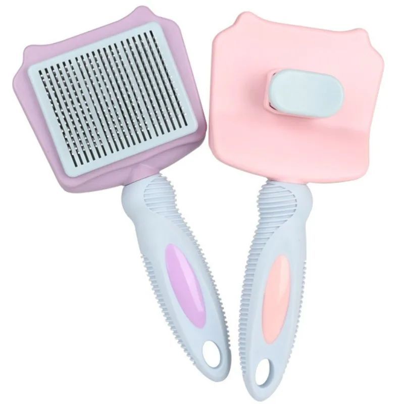 Dog Brush Automatic Pet Hair Remover Self-cleaning Cat Brush Massage Comb For Large Dogs Grooming Hair Knot Opening Pet Products