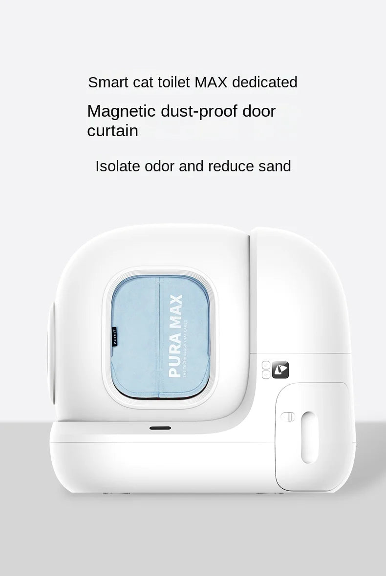 PETKIT Cat Litter Box Automatic Toilet Magnetic Suction Dust Proof Door Curtain To Reduce Sand for PURA MAX Sandbox Accessories