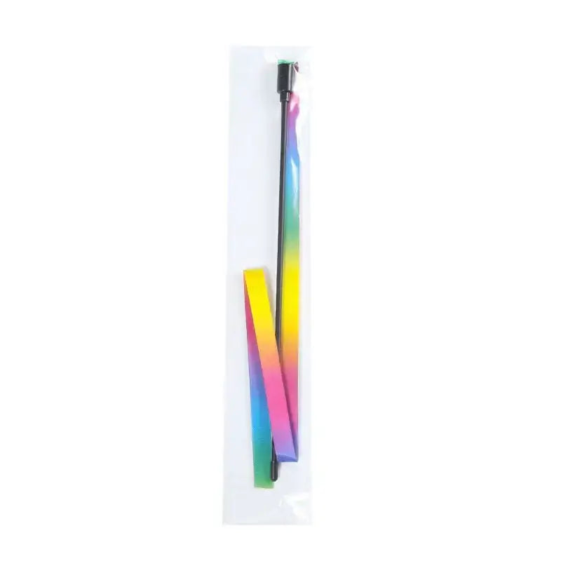Pet Cat Toys Cute Funny Rainbow Strips Stick Cat Teaser Wand  Pet Toys for Cats Interactive Toys Cat Supplies Pet Products
