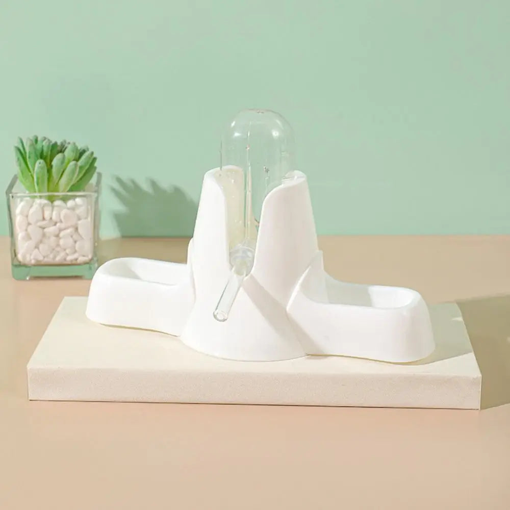 with Stand Holder Hamster Water Dispenser Automatic Water Large Capacity Pet Eating Utensils 2-in-1 Portable Automatic Feeder